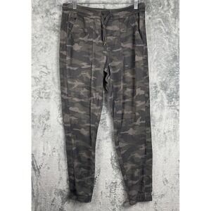 Athleta Farallón Joggers Womens 8 Camo Green Gray Pants Activewear Gorpcore